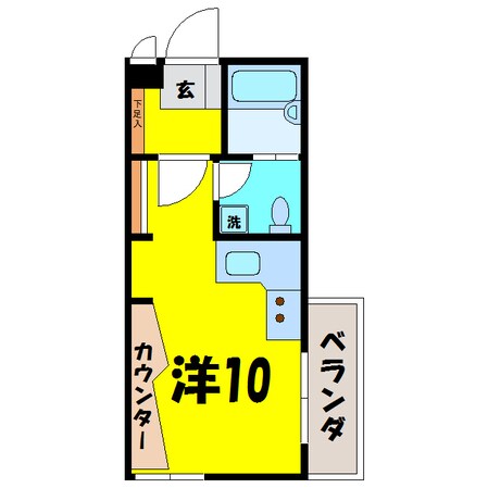 ハイツ橘の物件間取画像